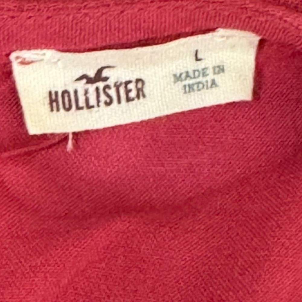 Hollister Red Lace Trim Mini Dress Large Sleeveless Boho - Picture 9 of 11
